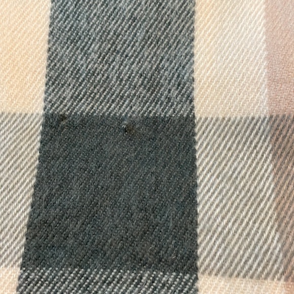 J. Crew Pink & Grey Plaid Scarf - Picture 6 of 6